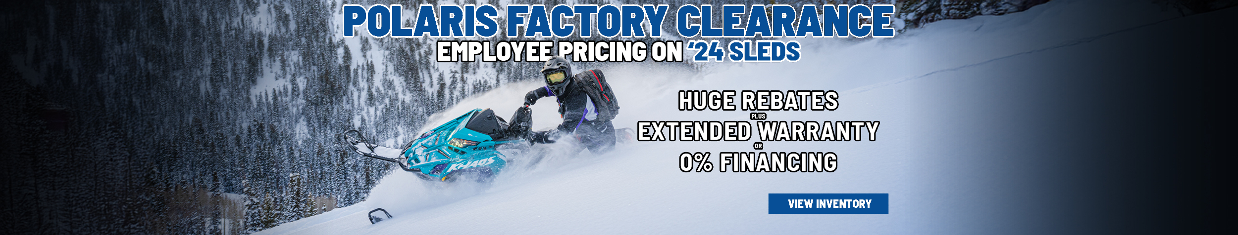 Polaris Factory Authorized Clearance – Take Advantage of Massive Snowmobile Discounts!