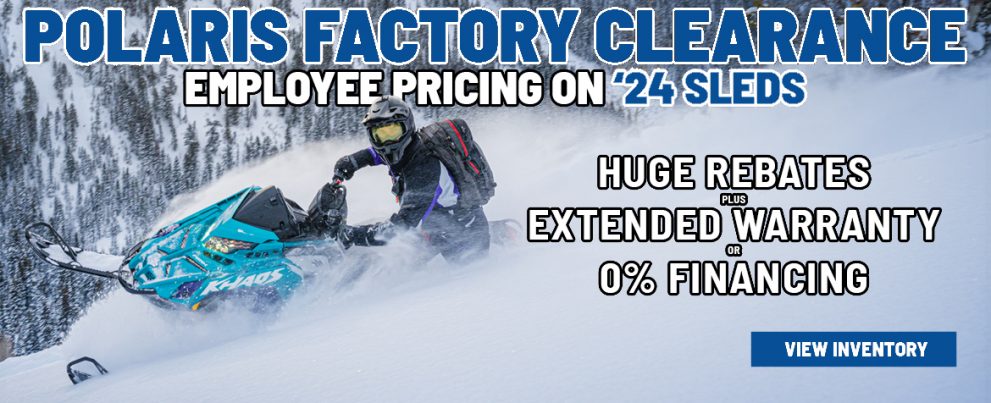 Polaris Factory Authorized Clearance – Take Advantage of Massive Snowmobile Discounts!