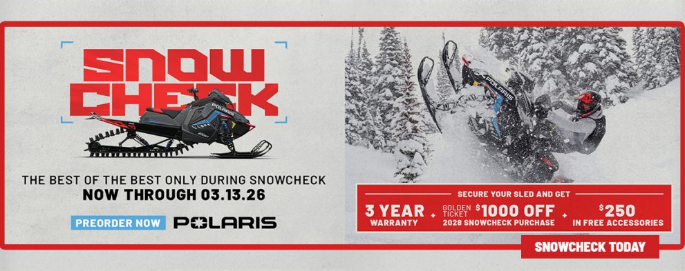 2027 Snowcheck – DEALER EXCLUSIVE DEALS – Order TODAY!
